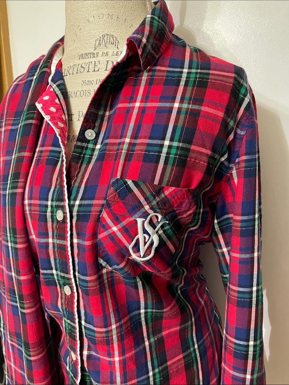 Victoria's Secret Red Plaid pajama set - Picture 2 of 6
